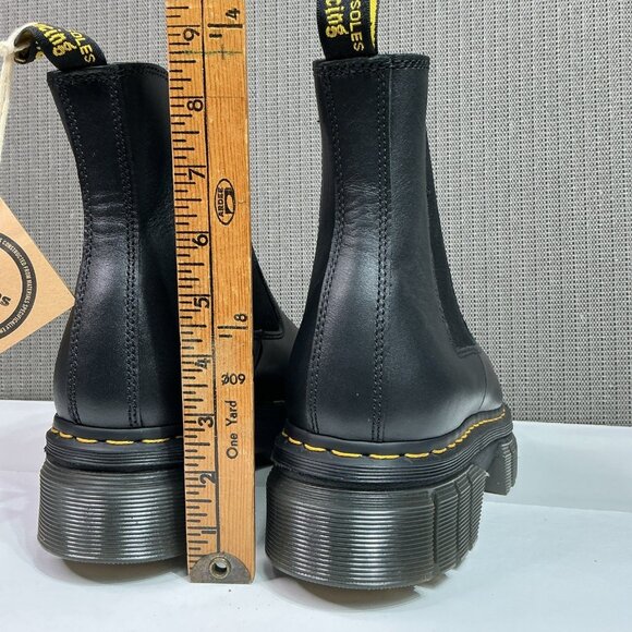 Dr Marten’s Audrick Nappa Leather Men's Size 14 Platform Chelsea Boots Black - Picture 4 of 9